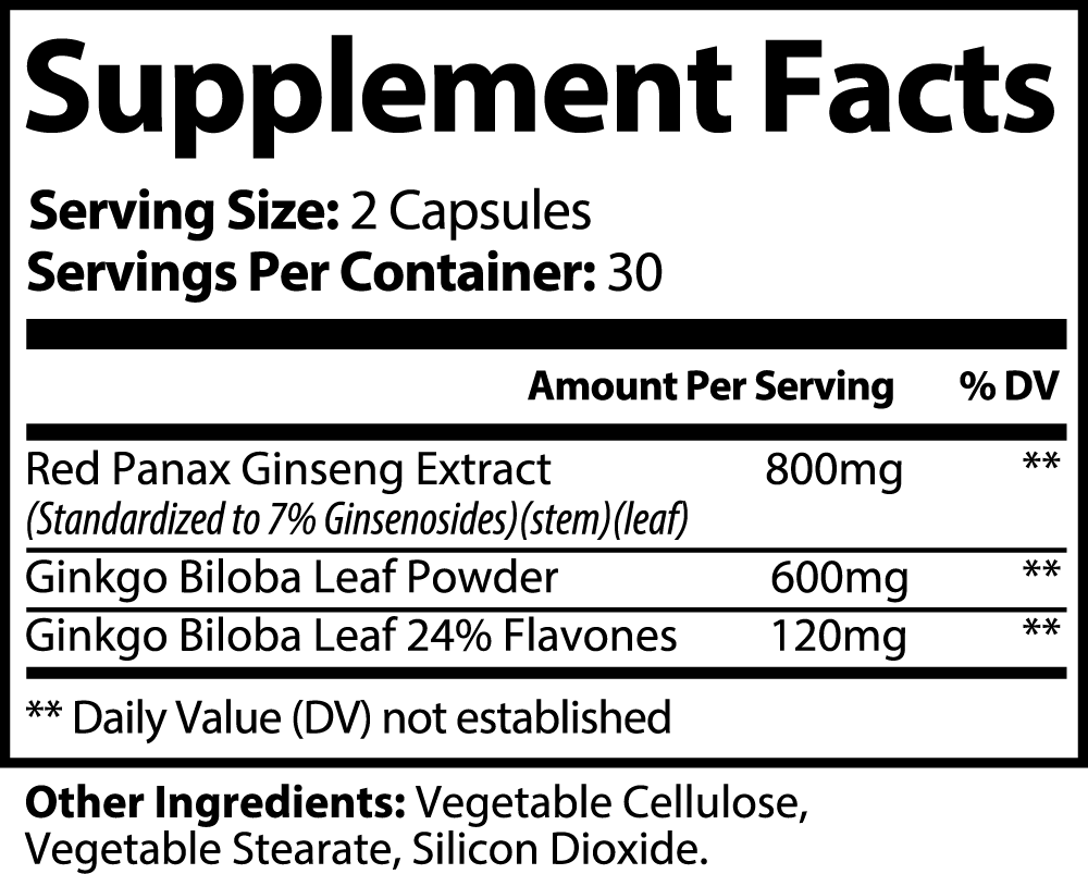 Evrblis Ginkgo Biloba + Ginseng