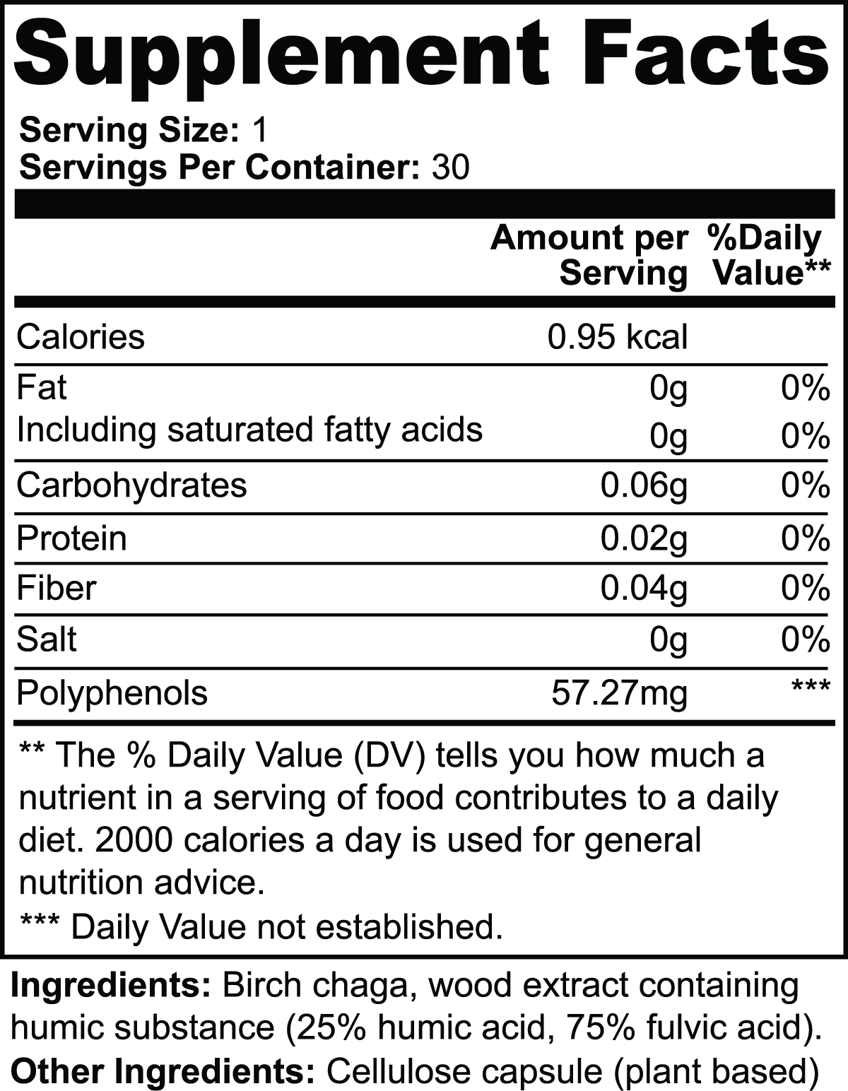 Evrblis Birch Chaga Microbiome Wellness Capsules