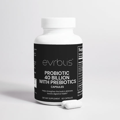 Evrblis Probiotic 40 Billion with Prebiotics